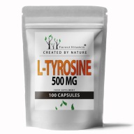 L-Tyrozyna 100kaps 500mg AMINOKWASY PAMIĘĆ SKUPIENIE KONCENTRACJA