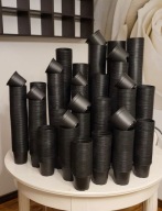 doniczka doniczki produkcyjne czarne 11x9 na sadzonki pomidory kwiaty