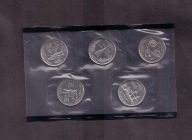 USA - 2000 rok - zestaw menniczy - 5 monet 1/4 Dolar - mennicze - mennica D