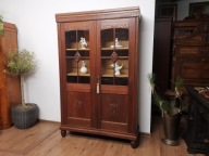 Dębowa biblioteczka witryna antyk 891/2026