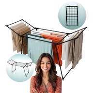 SUSZARKA NA PRANIE UBRANIA STOJĄCA ROZSUWANA BALKONOWA OGRODOWA DO UBRAŃ