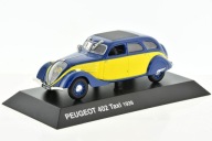 TAXI PEUGEOT 402 Taxi Blue / Yellow 1939 1/43 NOREV