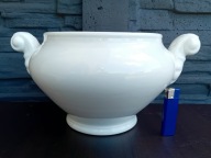 PRUSY DUŻA BIAŁA WAZA TERYNA ORZEŁ PRUSKI XIX WIEK - sygnatura A.R.1880-86r