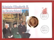 Wyspa Man 50 Pence Christmas 1985 koperta numizmatycza