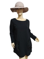 COS długa BLUZKA TUNIKA jedwabne kieszenie 40