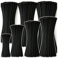 ZESTAW OPASKI ZACISKOWE KABLOWE TRYTYTKI TRYTKI MOCNE CZARNE RÓŻNE 700 SZT.