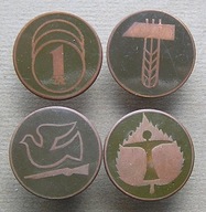 Odznaki ZHP sprawności harcerskie zestaw 4 sztuki