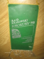 RAJD KRAKOWSKI KROKUSY 1978 II eliminacja automobilklub proporczyk