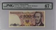 100zł Ludwik Waryński 1988 rok PMG 67 Seria PR