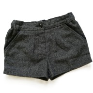 F&F eleganckie tweedowe szorty do rajstopek 98 cm