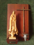 Stara figurka / ołtarzyk z Fatimy - Matka Boska
