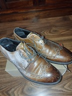 Buty skórzane męskie brązowe 41