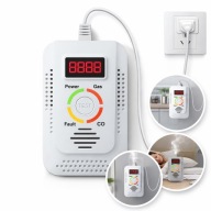 CZUJNIK CZADU I GAZU DETEKTOR WYCIEKU GAZÓW PALNYCH DO CO 2W1 LPG