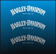 3x Naklejka z logo HARLEY DAVIDSON CO. Rozm. S (15cm), 18 kolorów, Nalepka