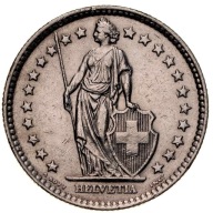 2 franki 1963, Szwajcaria, srebro