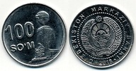 Uzbekistan 100 Som - 2018r ... Monety