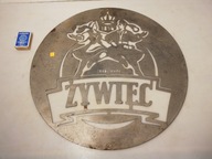 duży szyld blacha reklama ŻYWIEC fi 41 cm No.4