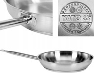 PATELNIA STALOWA NA INDUKCJE NIERDZEWNA NIEPRZYWIERAJĄCA GAZ PRĄD