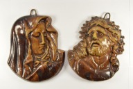 PIĘKNE STARE PLAKIETY PARA JEZUS MARYJA ŻELIWO ZOBACZ!