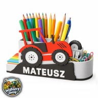ORGANIZER, PRZYBORNIK TRAKTOR CIĄGNIK DLA CHŁOPCA. WYBIERZ IMIĘ