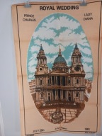Royal wedding makatka lniana z 1981 r ślub Karola i Diany