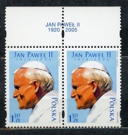 Fi 4025 ** - Jan Paweł II 1920-2005 PARKA + TYTUŁ EMISJI 2005