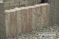 Palisada łupana, cegła, obrzeże 70x11x10 Multi