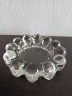 PIĘKNA SZKLANA POPIELNICZKA CZECHOSŁOWACJA