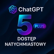 CHATGPT PLUS 5 – 30 DNI | NAJNOWSZA WERSJA | KONTO INDYWIDUALNE | SOLO