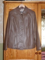 MARBET luksusowa skórzana kurtka marynarka 40/42