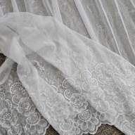 Firana markizeta, haftowana, z kryzą, szer. 2,80m x wys. 1,50m, F1