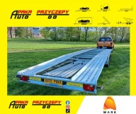PRZYCZEPA WARK LAWETA NA DWA AUTA 8,5x2m WARK DMC 3500 3osie