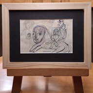 Levkovitch (1936-2025) KARAWANA GWASZ technika mieszana PRACA SYGNOWANA