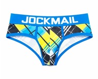 Modne slipy męskie JOCKMAIL z geometrycznym wzorem L