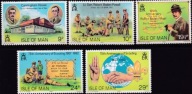 Wyspa Man 1982 Znaczki 203-7 ** harcerstwo