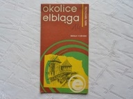 Okolice Elbląga mapa turystyczna 1986 r.