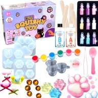 ZESTAW DO TWORZENIA SLIME GLUTY GNIOTEK ŁAPKA DIY SQUISH DZIECI PREZENT 6+