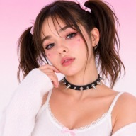 Choker czarny z ćwiekami cute aesthetic e-girl stylowy naszyjnik 31–41 cm