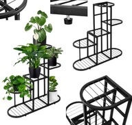 KWIETNIK STOJĄCY PÓŁKI NA ROŚLINY KWIATY KSIĄZKI METALOWY LOFT STABILNY