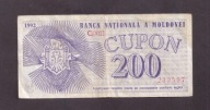Mołdawia - banknot - 200 Kupon 1992 rok