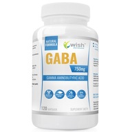 Suplement diety Wish Pharmaceutical GABA 750 mg kapsułki 120 szt.