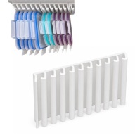 Uchwyt na Pokrywki IKEA 365+ 10 Miejsc Wieszany Organizer do Kuchni Biały