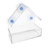 KARMNIK DLA PTAKÓW na szybę okno balustradę PRZEZROCZYSTY do podglądania