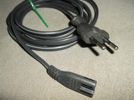 Kabel zasilający ÓSEMKA KEMA-KEUR 2x0,75 2metry długość kabla 200cm Samsung