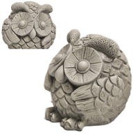 MAŁA FIGURKA SOWY NA SZCZĘSCIE NA PREZENT SOWA Z GIPSU PODARUNEK MĄDROŚCI