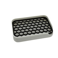 Mydelniczka wolnostojąca na blat z ociekaczem elegancka wzór plastry miodu