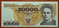 PRL 20 000 zł 1989 AP 3063618 Stan unc