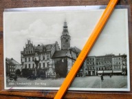 Głubczyce Rynek Ratusz auta szyldy super foto Opole Biała Prudnik