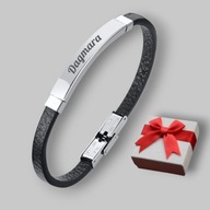 Bransoletka męska - grawer gratis - napis - prezent