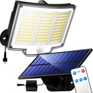 LAMPA SOLARNA LED 300W ULICZNA CZUJNIK RUCHU ZMIERZCHU PILOT PANEL SOLARNY
